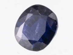 Iolite Stone Kaka Neeli 5.24 carat side view oval mix cut