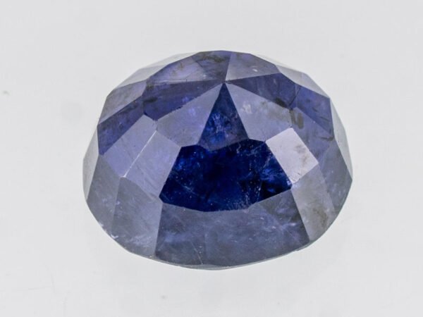 Iolite Stone Neeli 5.29 carat back view oval mixed cut