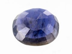 Iolite Stone Neeli 5.33 carat back view oval mixed cut