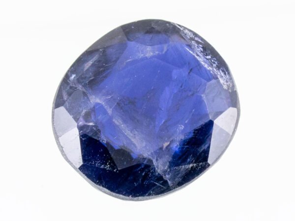 Iolite Stone Kaka Neeli 5.54 carat side view oval mix cut