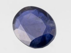 Iolite Stone Kaka Neeli 5.79 carat side view oval mix cut