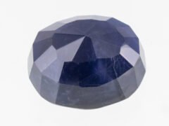Iolite Stone Kaka Neeli 5.86 carat side view oval mix cut