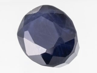 Natural Iolite Stone Kaka Neeli 5.86 carat top view blue oval mix cut