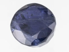 Iolite Stone Kaka Neeli 5.86 carat side view oval mix cut