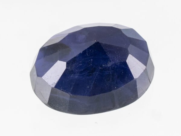Iolite Stone Neeli 5.96 carat back view oval mixed cut