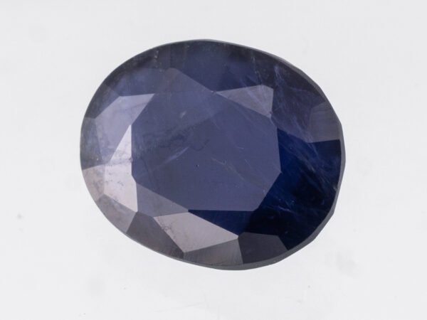 Iolite Stone Kaka Neeli 6.20 carat side view oval mix cut