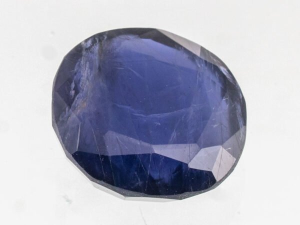 Iolite Stone Kaka Neeli 6.21 carat side view oval mix cut