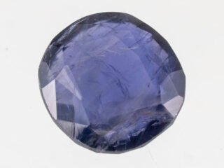 Natural Iolite Stone Kaka Neeli 6.21 carat top view blue oval mix cut