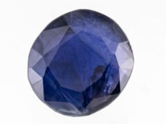 Iolite Stone Kaka Neeli 6.26 carat side view oval mix cut