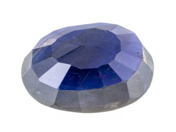 Iolite Stone Neeli 6.41 carat back view oval mixed cut