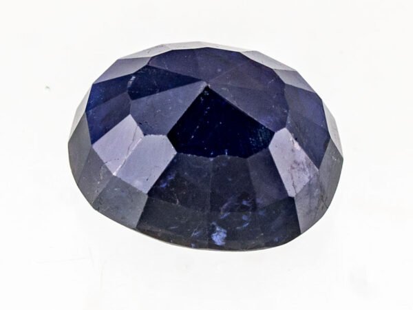 Iolite Stone Neeli 6.80 carat back view oval mixed cut