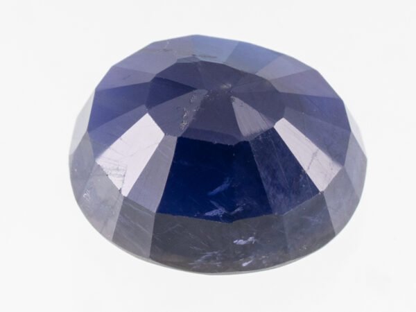 Iolite Stone Neeli 7.04 carat back view oval mixed cut
