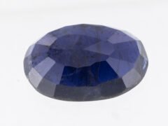 Iolite Stone Neeli 7.13 carat back view oval mixed cut