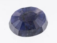 Iolite Stone Neeli 7.66 carat back view oval mixed cut