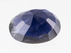 Iolite Stone Neeli 7.70 carat back view oval mixed cut