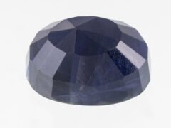Iolite Stone Neeli 7.71 carat back view oval mixed cut