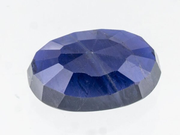 Iolite Stone Neeli 8.01 carat back view oval mixed cut