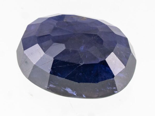 Iolite Stone Neeli 8.38 carat back view oval mixed cut