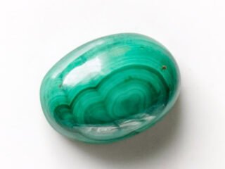 Natural Malachite Stone 10.80 Carat (11.87 Ratti) Oval Cabochon