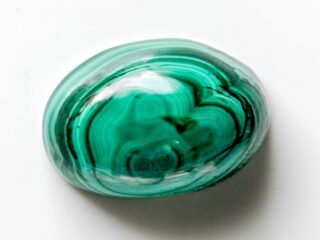 Natural Malachite Stone 15.29 Carat (16.80 Ratti) Oval Cabochon