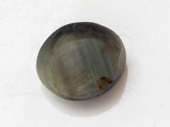 Quartz Cat's Eye Lahsuniya 6.44 carat back view polished quartz
