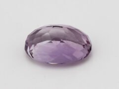 Amethyst Stone Jamunia 6.34 carat side view oval shape