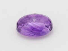 Amethyst Stone Jamunia 6.53 carat side view oval shape