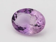 Natural Amethyst Stone Jamunia 7.47 carat front view blue purple oval