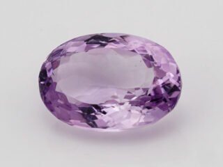 Natural Amethyst Stone Jamunia 8.8 carat front view blue purple oval