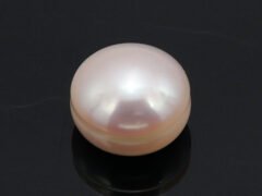 Cultured Pearl Moti 4.86 carat top view creamish white round shape