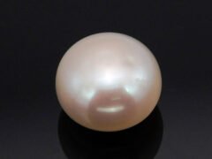 Cultured Pearl Moti 5.20 carat top view creamish white round shape