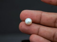 Cultured Pearl Moti 5.42 carat in-hand actual size
