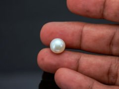 Cultured Pearl Moti 5.80 carat in-hand actual size