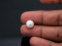 Cultured Pearl Moti 5.83 carat in-hand actual size