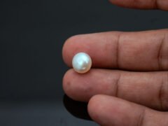 Cultured Pearl Moti 5.94 carat in-hand actual size