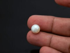 Cultured Pearl Moti 6.12 carat in-hand actual size