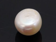 Cultured Pearl Moti 6.25 carat back view rounded surface