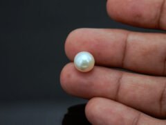 Cultured Pearl Moti 6.25 carat in-hand actual size