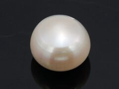 Cultured Pearl Moti 6.35 carat top view creamish white round shape
