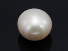 Cultured Pearl Moti 6.74 carat top view creamish white round shape