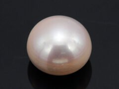 Cultured Pearl Moti 7.64 carat top view creamish white round shape