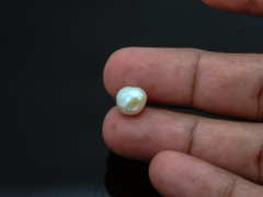 Keshi Pearl Moti 4.73 carat in-hand actual size baroque shape