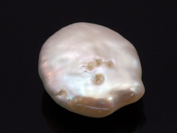 Keshi Pearl Moti 6.60 carat back view irregular baroque surface