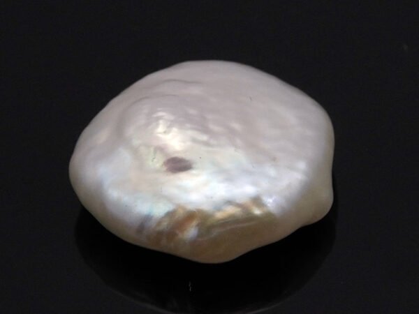 Keshi Pearl Moti 6.74 carat back view irregular baroque surface
